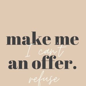 All offers considered